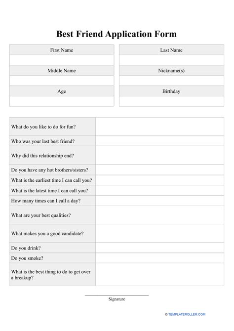 girl best friend application form|Friendship application form.pdf